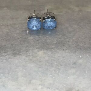 Light blue stud earrings